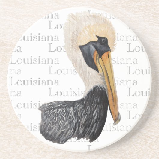 Louisiana Pelican Sandstone Onderzetter (Voorkant)