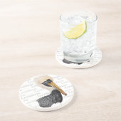 Louisiana Pelican Sandstone Onderzetter (Zijkant)