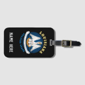 LOUISIANA PELICAN STATE FLAG BAGAGELABEL (Voorkant (horizontaal))