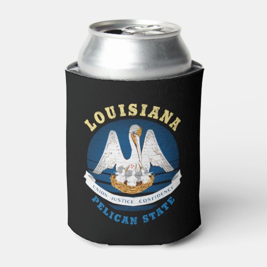 LOUISIANA PELICAN STATE FLAG BLIKJESKOELER (Blikje Voorkant)