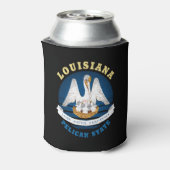 LOUISIANA PELICAN STATE FLAG BLIKJESKOELER (Blikje Achterkant)