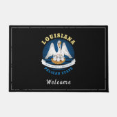 LOUISIANA PELICAN STATE FLAG DEURMAT (Voorkant)