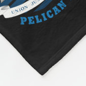 LOUISIANA PELICAN STATE FLAG FLEECE DEKEN (Hoek)