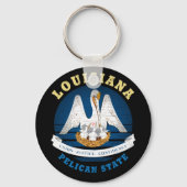 LOUISIANA PELICAN STATE FLAG SLEUTELHANGER (Voorkant)