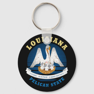 LOUISIANA PELICAN STATE FLAG SLEUTELHANGER