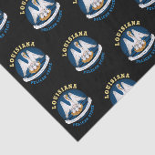 LOUISIANA PELICAN STATE FLAG TISSUEPAPIER (Detail)