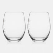 Louisiana Pelican Stemless wijnglas - 2 set Zonder Voet (Links)