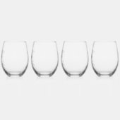 Louisiana Pelican Stemless wijnglas - 4 set Wijnglas Zonder Voet (Links)