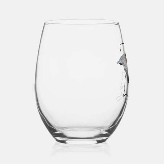 Louisiana Pelican Stemless wijnglas Wijnglas Zonder Voet (Rechts)