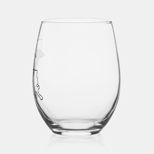 Louisiana Pelican Stemless wijnglas Wijnglas Zonder Voet (Links)