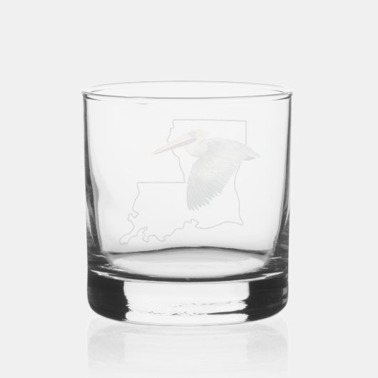 Louisiana Pelican Whiskey Glas (Achterkant)