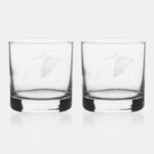 Louisiana Pelican Whiskey Glass - set Whisky Glas (Achterkant)