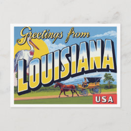 Louisiana Pelikaan Koets Bayou Briefkaart
