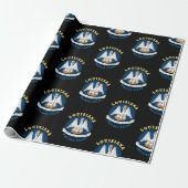 LOUISIANA PELIKAAN STAATSVLAG CADEAUPAPIER (Uitgerold)