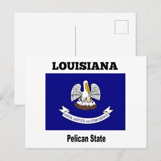 Louisiana, Pelikaanstad, Briefkaart (Voorkant / Achterkant)