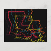 louisiana pride blur briefkaart (Voorkant)