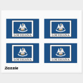 Louisiana Rechthoekige Sticker (Vel)