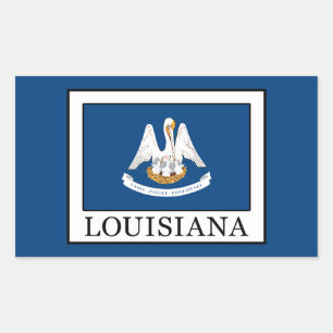 Louisiana Rechthoekige Sticker