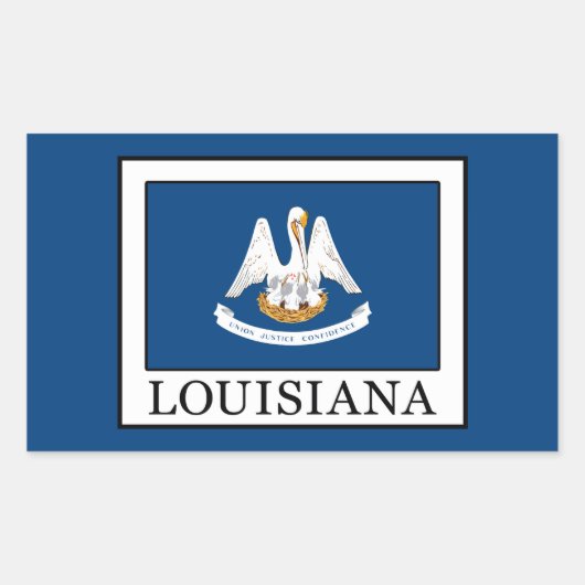 Louisiana Rechthoekige Sticker (Voorkant)