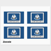 Louisiana Rechthoekige Sticker (Vel)