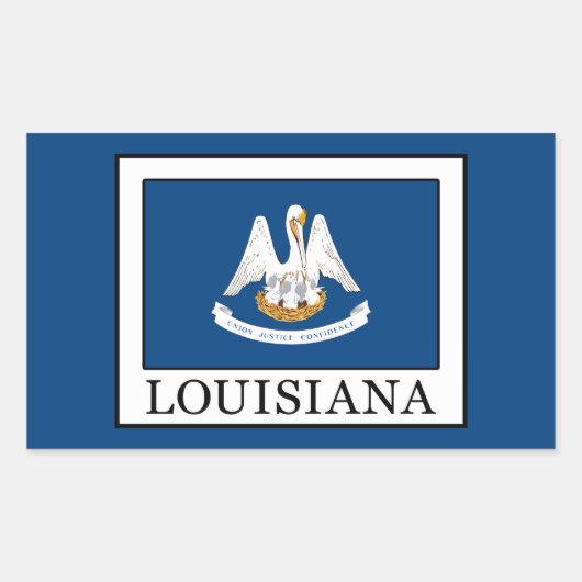 Louisiana Rechthoekige Sticker (Voorkant)