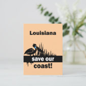 Louisiana redt onze kust briefkaart (Staand voorkant)
