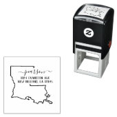 Louisiana retouradres stempel zelf-inkt (In situ)