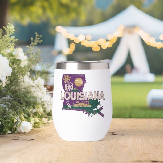 Louisiana Retro State Silhouette (Huwelijk)