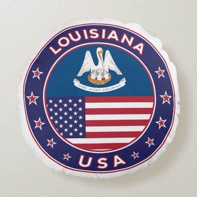 Louisiana Rond Kussen (Voorkant)