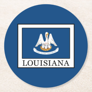 Louisiana Ronde Kartonnen Onderzetter