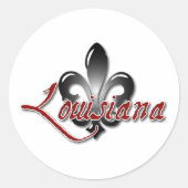 Louisiana Ronde Sticker (Voorkant)