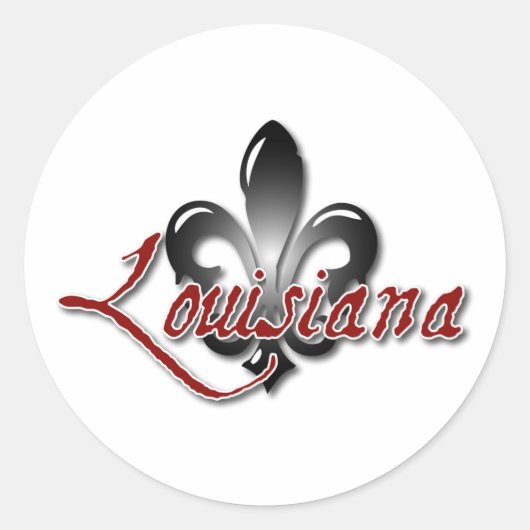 Louisiana Ronde Sticker (Voorkant)