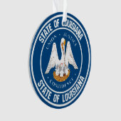 Louisiana Round Emblem Ornament (voorkant)