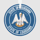 Louisiana Round Emblem Ornament (achterkant)