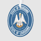 Louisiana Round Emblem Ornament (voorkant)