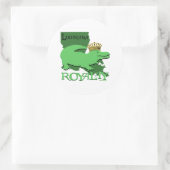 Louisiana Royalty-vrije (groene gator) Ronde Sticker (Tas)