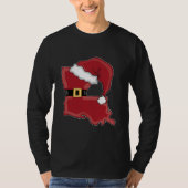 Louisiana Santa Sublimation Louisiana Christmas  T-shirt (Voorkant)