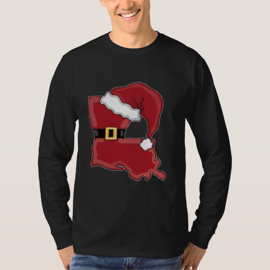 Louisiana Santa Sublimation Louisiana Christmas  T-shirt (Voorkant)