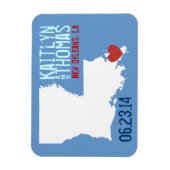 Louisiana Save the Date -  stad Magneet (Verticaal)