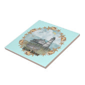 Louisiana Schelpen Vuurtoren Tegel Tegeltje (Zijkant)