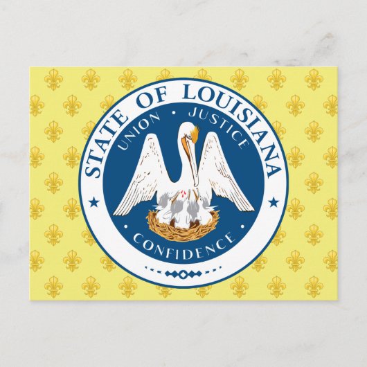 Louisiana Seal Briefkaart (Voorkant)