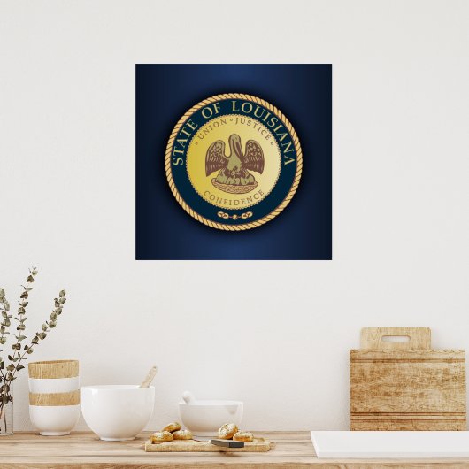 Louisiana Seal Poster (Keuken)