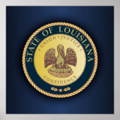 Louisiana Seal Poster (Voorkant)