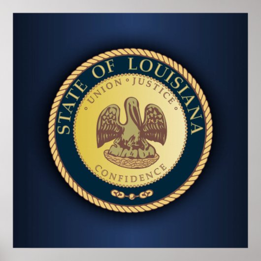 Louisiana Seal Poster (Voorkant)