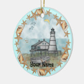 Louisiana Shells Vuurtoren Ornament (Links)