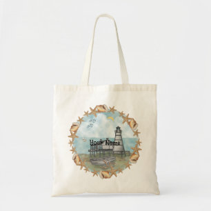 Louisiana Shells vuurtoren Tote Bag
