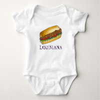 Louisiana Shrimp Po'Boy New Orleans Sandwich Food