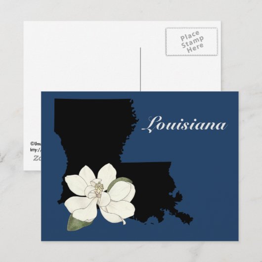 Louisiana Silhouette Briefkaart (Voorkant / Achterkant)