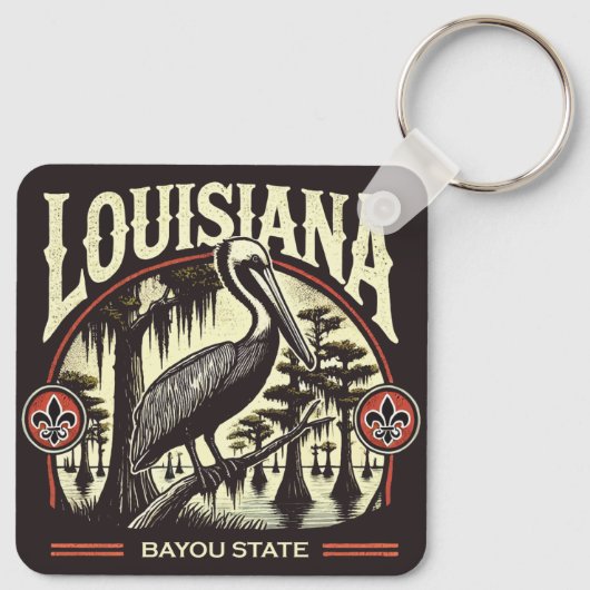 Louisiana Sleutelhanger (Achterkant)