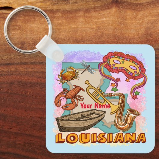 Louisiana Sleutelhanger (Voorkant)